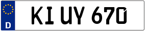 Trailer License Plate